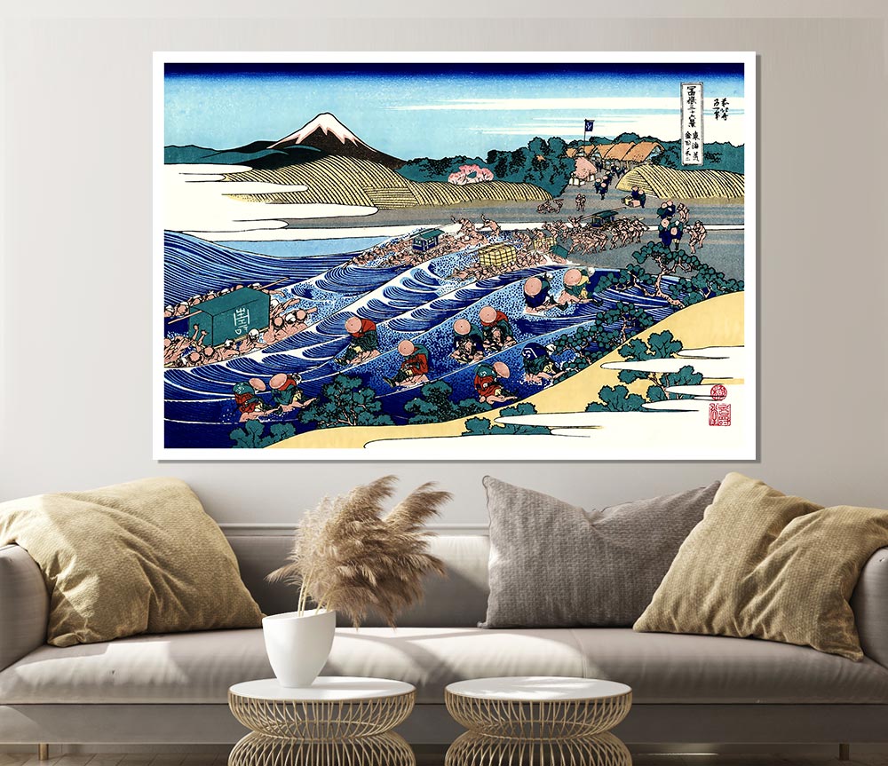 Hokusai Fuji From Kanaya On Tokaido Print Poster Wall Art