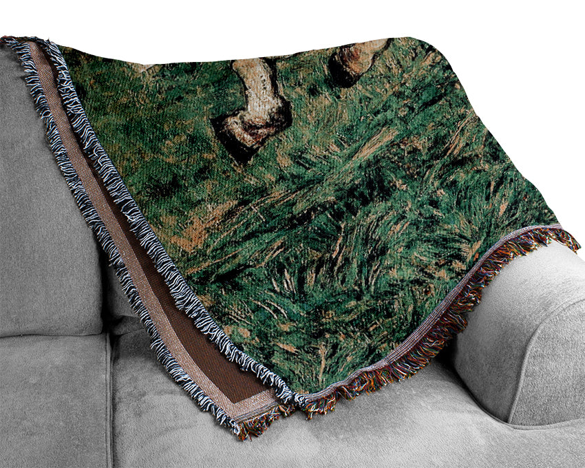 Segantini Galloping Horse Woven Blanket