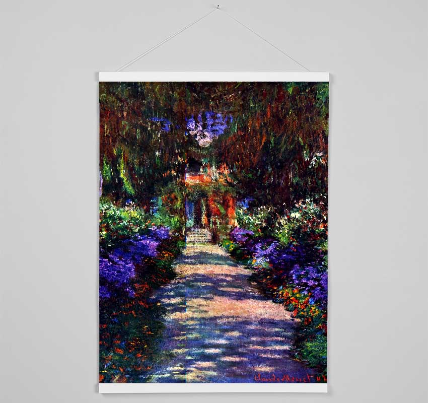 Monet Garden At Giverny 2 Hanging Poster - Wallart-Direct UK