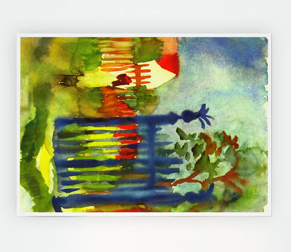 August Macke Garden Gate Print Poster Wall Art