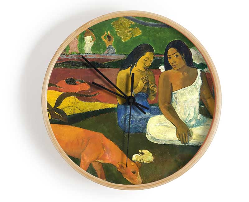 Gauguin Arearea Clock - Wallart-Direct UK