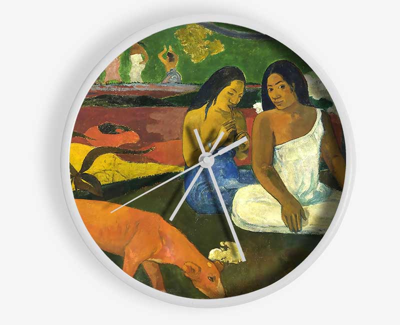 Gauguin Arearea Clock - Wallart-Direct UK