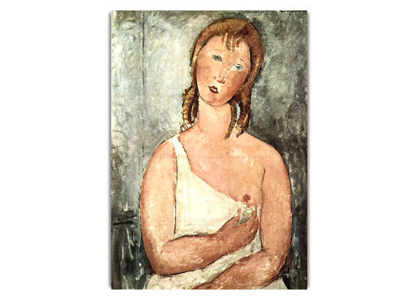 Girl In Shirt By Modigliani