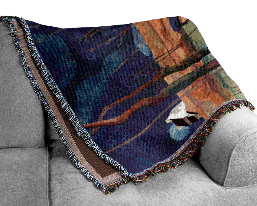 Gauguin Good Day Mr Gauguin Woven Blanket