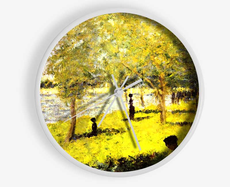 Seurat Group Of People Clock - Wallart-Direct UK