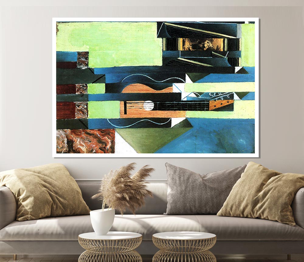 Juan Gris Guitar 2 Print Poster Wall Art