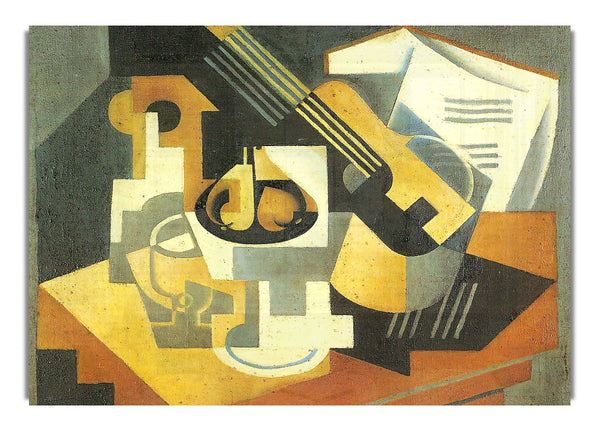 Gitarre und Obstschale [1] Von Juan Gris