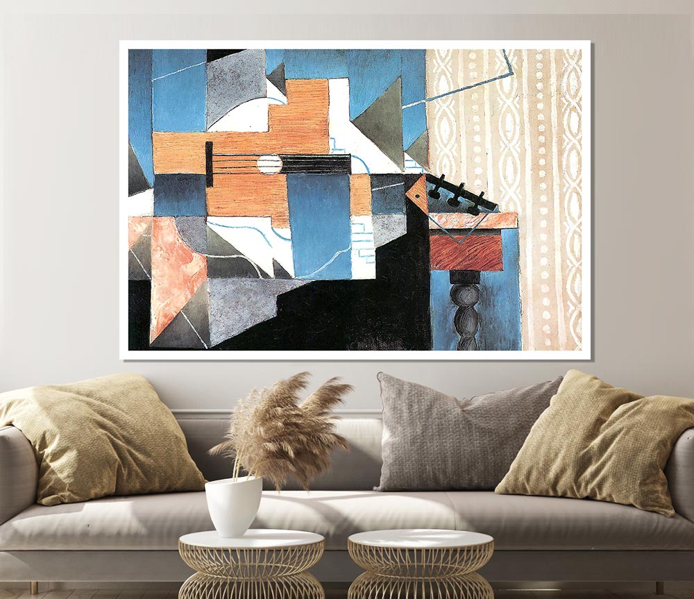 Juan Gris Guitar On A Table Print Poster Wall Art