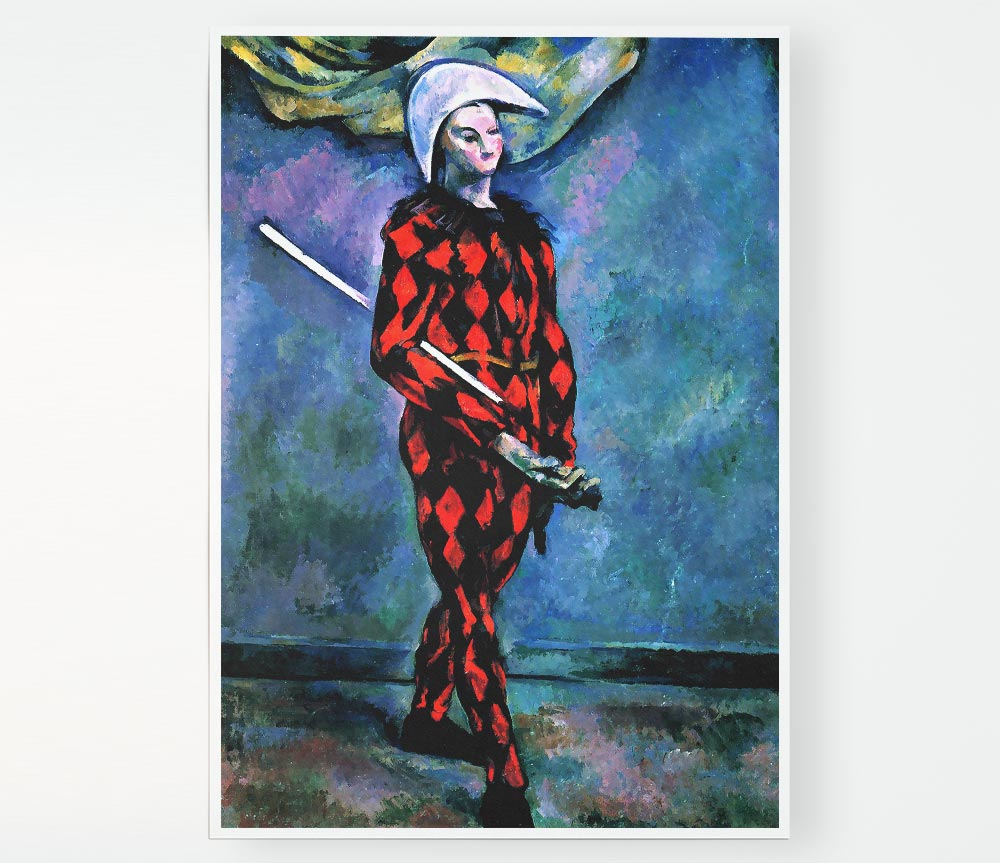 Cezanne Harlequin Print Poster Wall Art