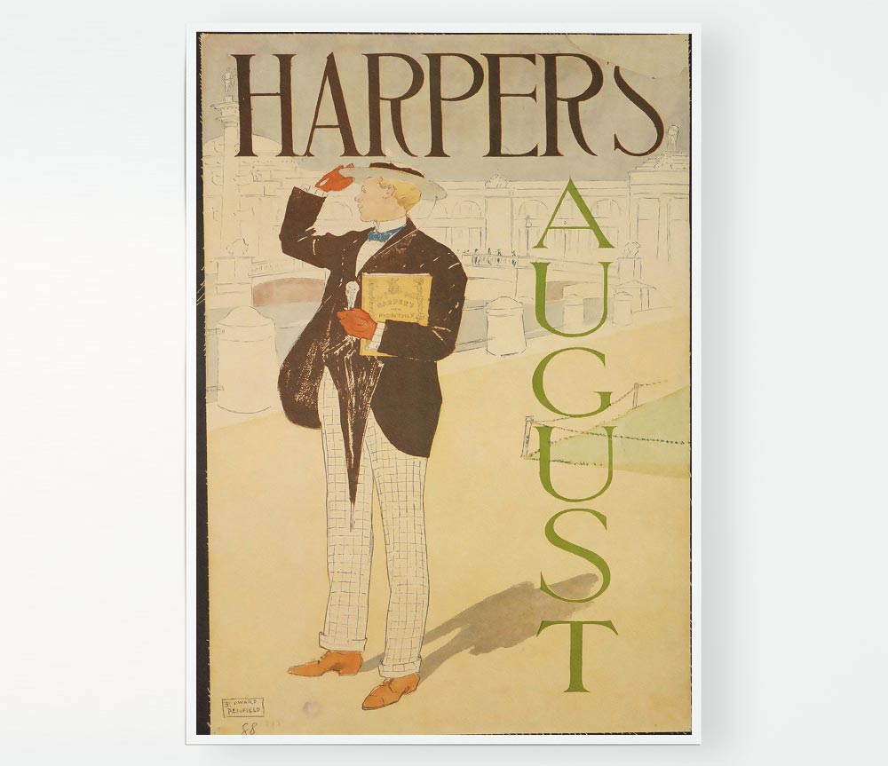 Harpers August 2 Print Poster Wall Art