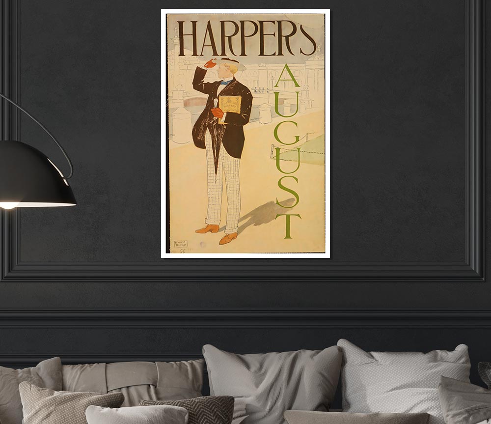 Harpers August 2 Print Poster Wall Art