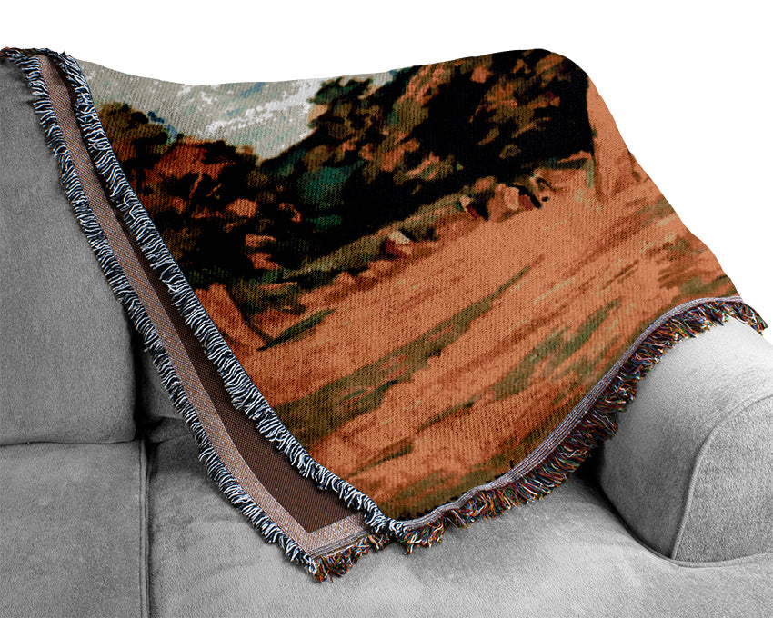 Pissarro Harvest Woven Blanket