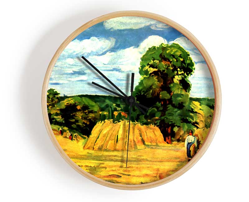 Pissarro Harvest Clock - Wallart-Direct UK