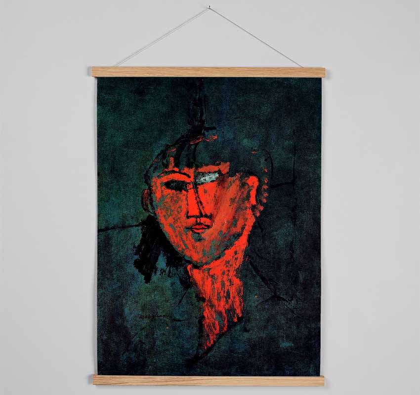 Head By Modigliani Hanging Poster - Wallart-Direct UK