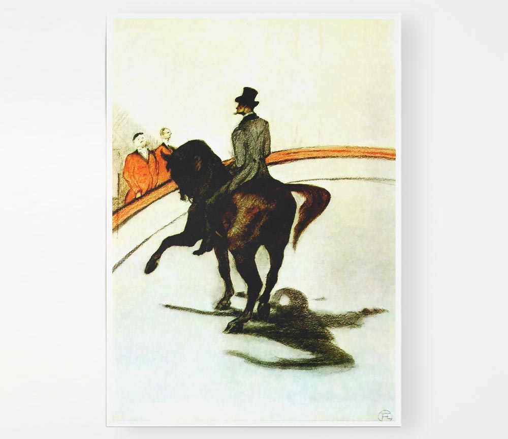 Toulouse Lautrec Horse In The Ring Print Poster Wall Art