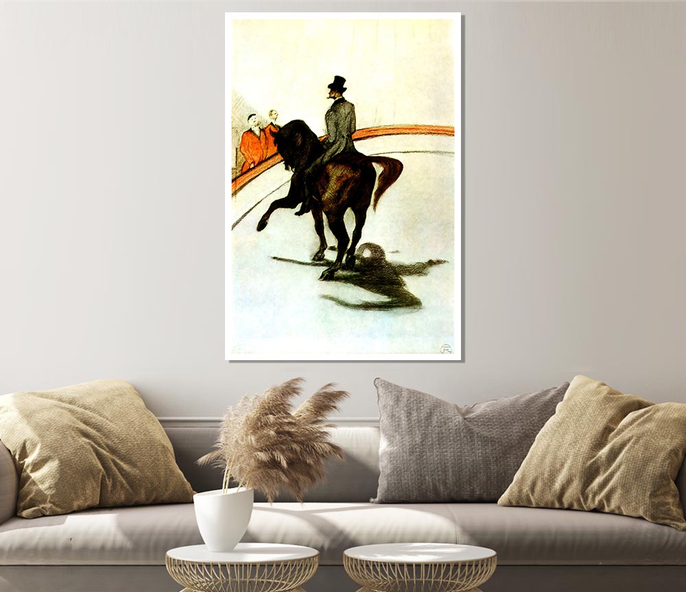 Toulouse Lautrec Horse In The Ring Print Poster Wall Art