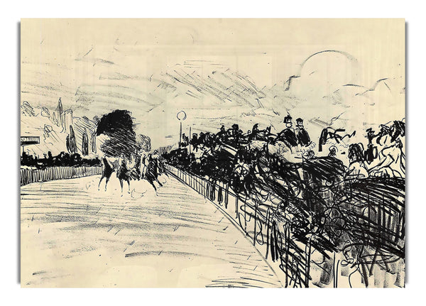 Horse Racing By Manet