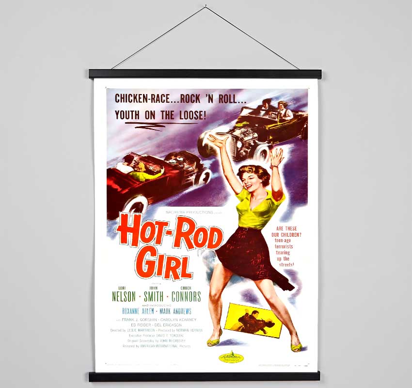 Hot Rod Girl Poster 1 Hanging Poster - Wallart-Direct UK