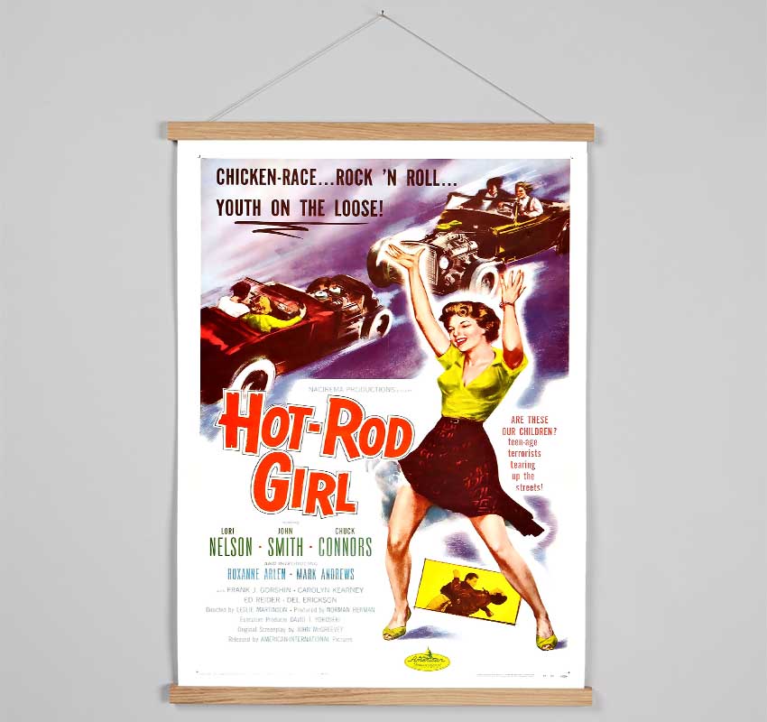 Hot Rod Girl Poster 1 Hanging Poster - Wallart-Direct UK