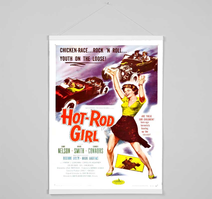 Hot Rod Girl Poster 1 Hanging Poster - Wallart-Direct UK