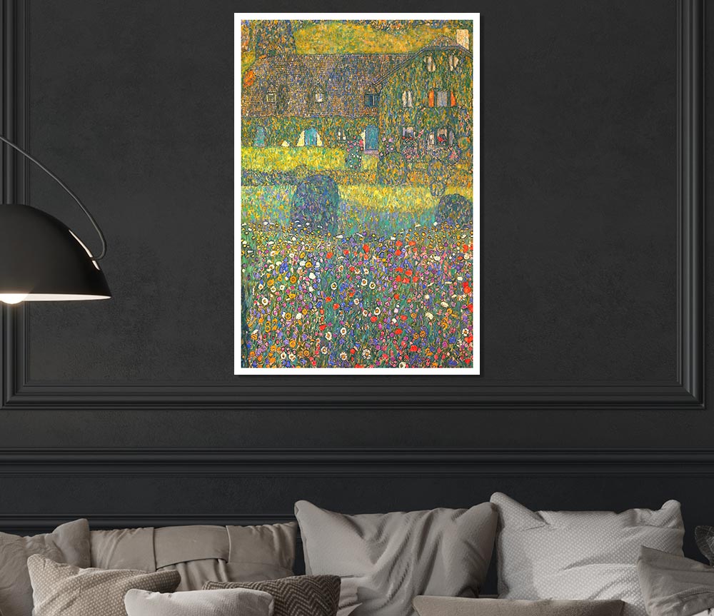 Klimt House In Attersee Print Poster Wall Art