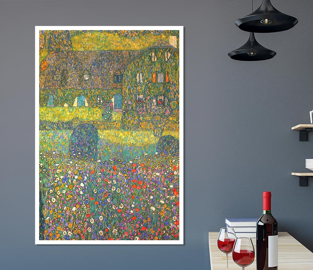 Klimt House In Attersee Print Poster Wall Art