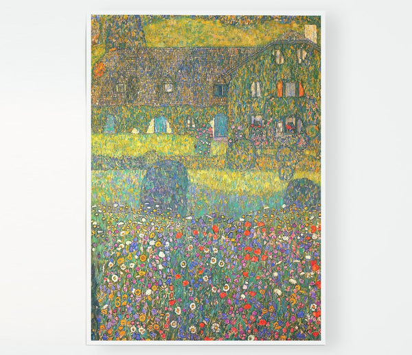 Klimt House In Attersee Print Poster Wall Art