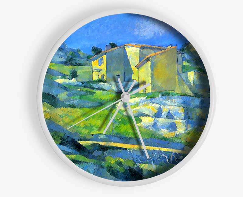 Cezanne House In The Provence Clock - Wallart-Direct UK