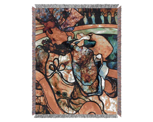 Toulouse Lautrec In The Circus Woven Blanket