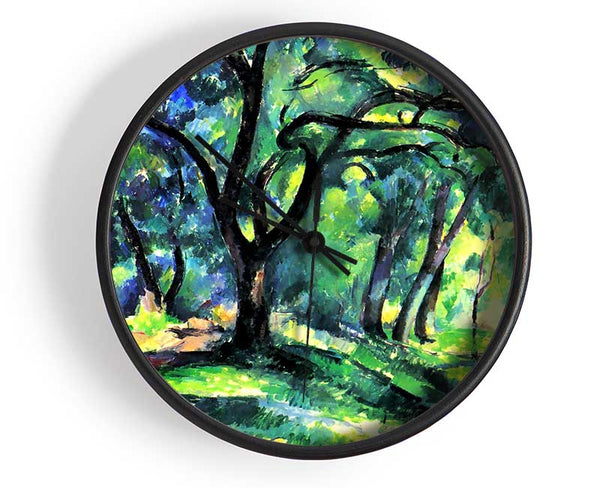 Cezanne In The Woods Clock - Wallart-Direct UK