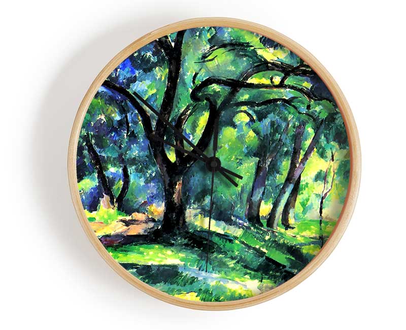 Cezanne In The Woods Clock - Wallart-Direct UK