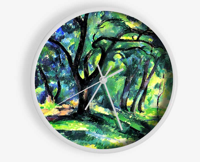 Cezanne In The Woods Clock - Wallart-Direct UK