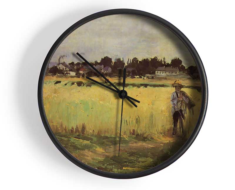 Morisot In Wheat Field Clock - Wallart-Direct UK