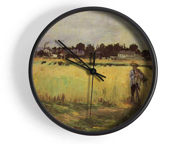 Morisot In Wheat Field Clock - Wallart-Direct UK