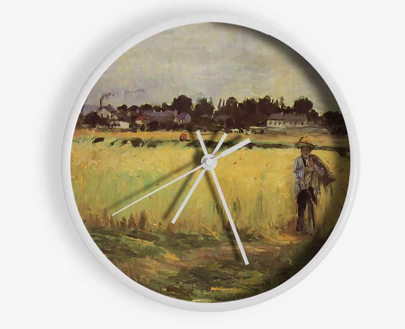 Morisot In Wheat Field Clock - Wallart-Direct UK