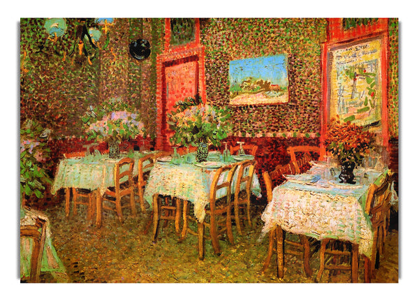 Interior Of A Restaurant By Van Gogh