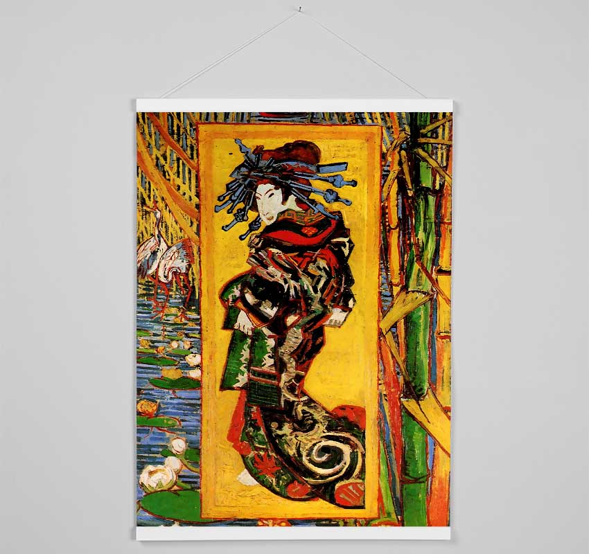 Van Gogh Japonaiserie Oiran After Kesa Eisen Hanging Poster - Wallart-Direct UK