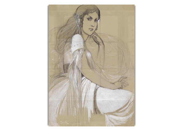 Jaroslava Mucha By Alphonse Mucha