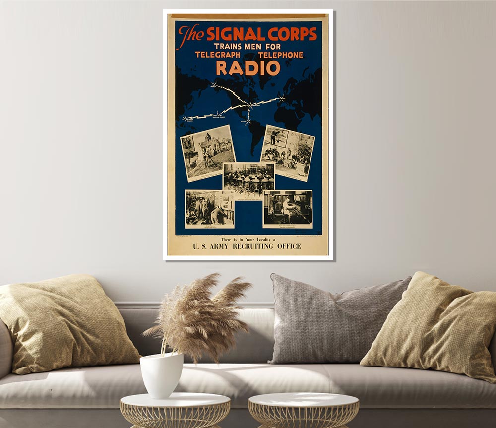 Join The Signal Corps Print Poster Wall Art