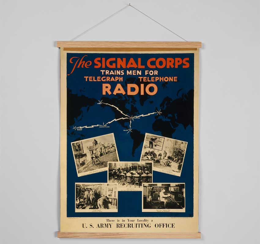 Join The Signal Corps Hanging Poster - Wallart-Direct UK