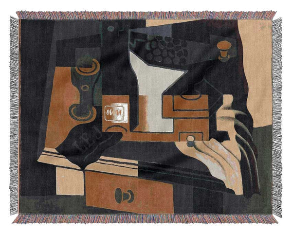 Juan Gris Coffee Grinder Woven Blanket