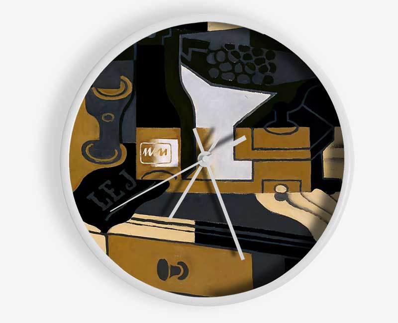 Juan Gris Coffee Grinder Clock - Wallart-Direct UK