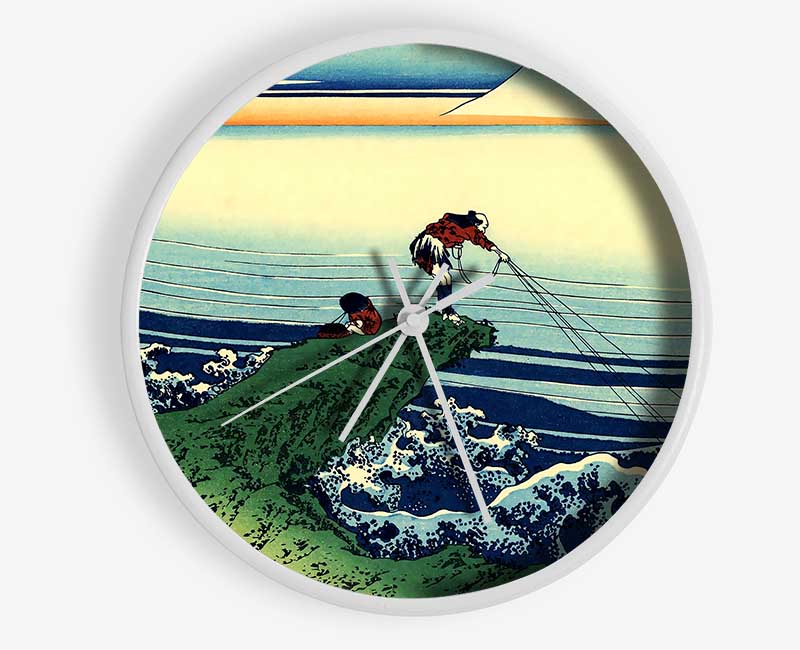 Hokusai Kajikazawa In Kai Province Clock - Wallart-Direct UK