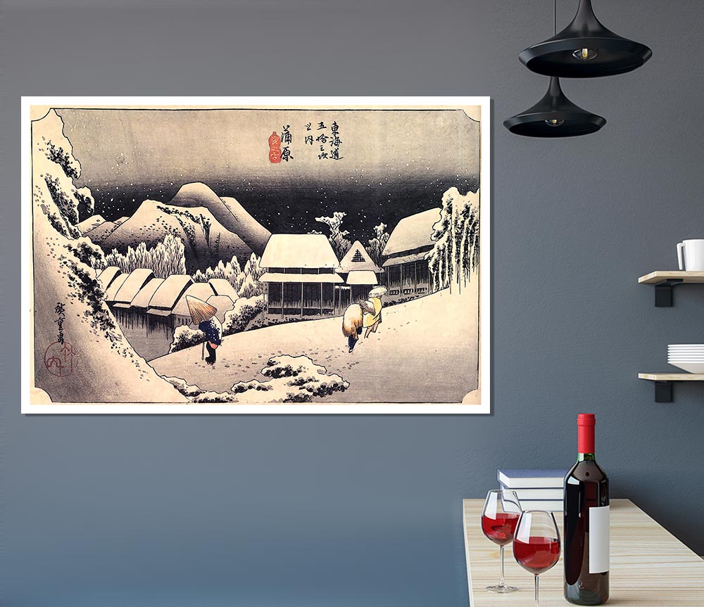 Hiroshige Kanbara Print Poster Wall Art