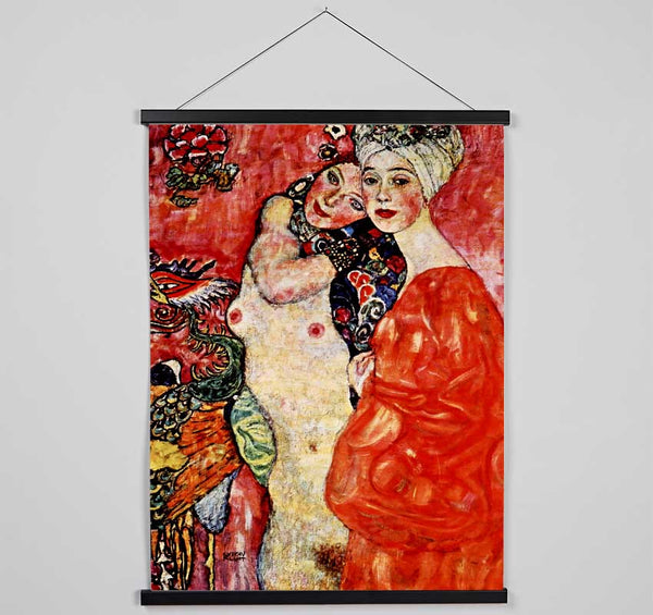 Klimt Girlfriends Hanging Poster - Wallart-Direct UK