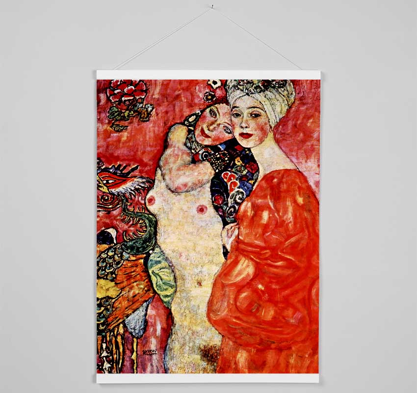 Klimt Girlfriends Hanging Poster - Wallart-Direct UK