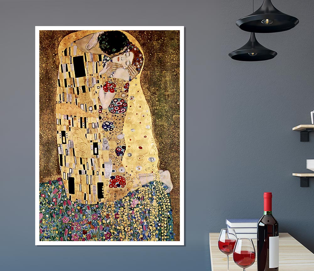 Klimt The Kiss Print Poster Wall Art