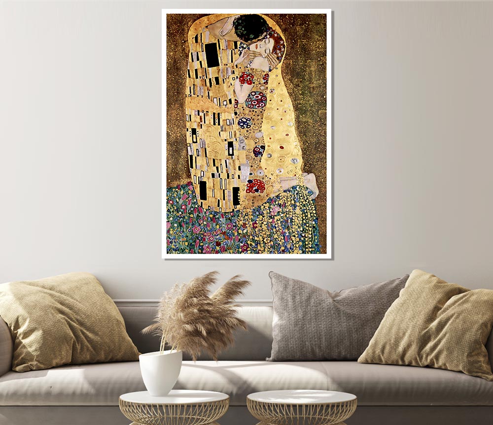 Klimt The Kiss Print Poster Wall Art