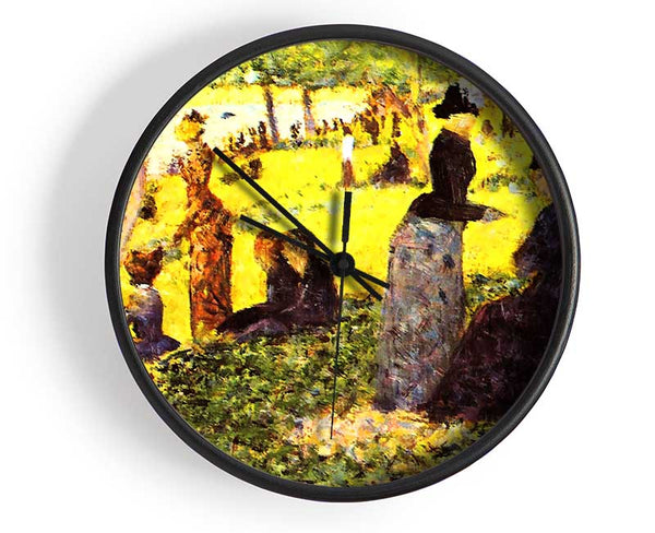 Seurat La Grande Jatte By Excursionists Clock - Wallart-Direct UK