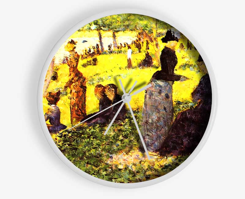 Seurat La Grande Jatte By Excursionists Clock - Wallart-Direct UK